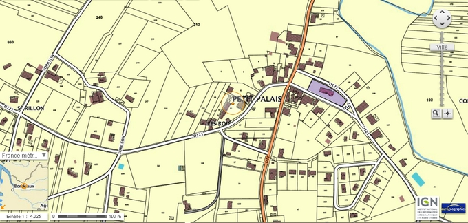 Plan de la ville - Petit Palais et Cornemps