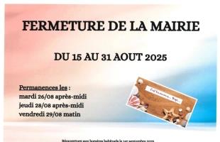 Fermeture de la mairie