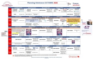 Bus France Services Planning Octobre